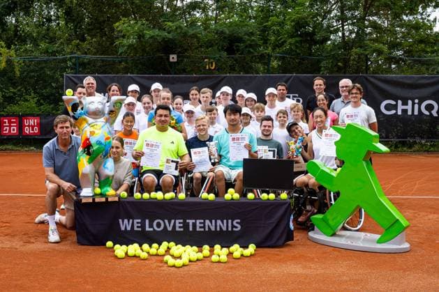 Award ceremony photo of all finalists, 35 German Open Beate Loddenkemper Trophy 2025 final day, Berlin, SV Zehlendorfer Wespen, 27 07 2025, Copyright: xClaudioxGärtnerx