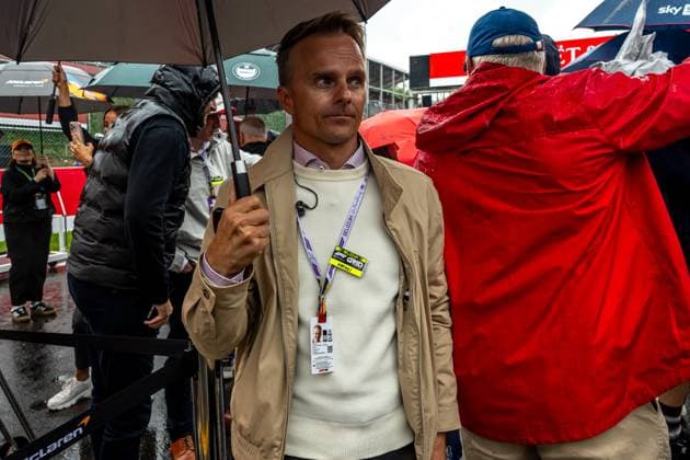 STAVELOT, BELGIUM: Heikki Kovalainen, former racing driver, at the 2025 Formula 1 Belgian Grand Prix at the Circuit de Spa-Francorchamps in Stavelot, Belgium.
