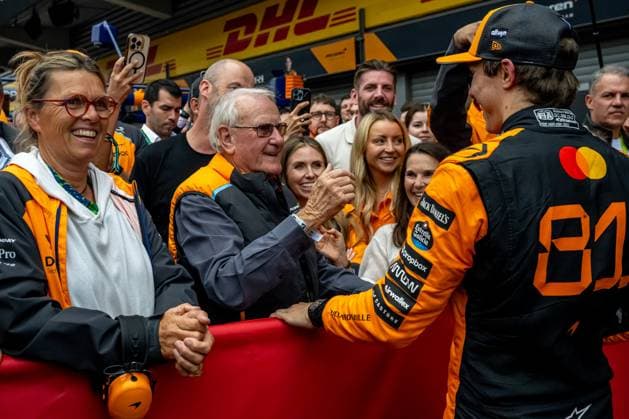 STAVELOT, BELGIUM: Oscar Piastri, racing for the McLaren F1 team during the 2025 Formula 1 Belgian Grand Prix at the Circuit de Spa-Francorchamps in Stavelot, Belgium
