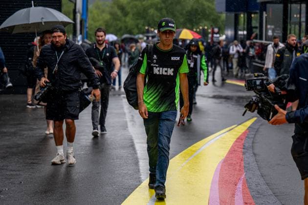 STAVELOT, BELGIUM: Gabriel Bortoleto, racing for the Stake F1 Team team during the 2025 Formula 1 Belgian Grand Prix at the Circuit de Spa-Francorchamps in Stavelot, Belgium