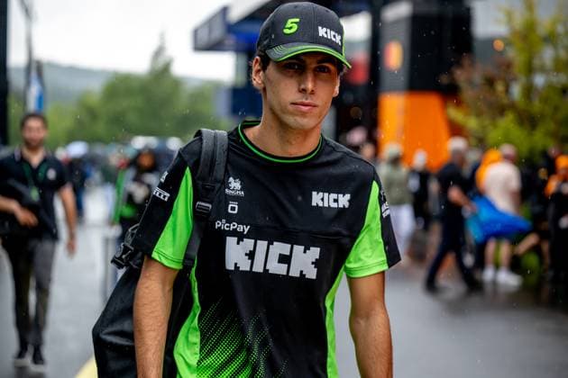 STAVELOT, BELGIUM: Gabriel Bortoleto, racing for the Stake F1 Team team during the 2025 Formula 1 Belgian Grand Prix at the Circuit de Spa-Francorchamps in Stavelot, Belgium