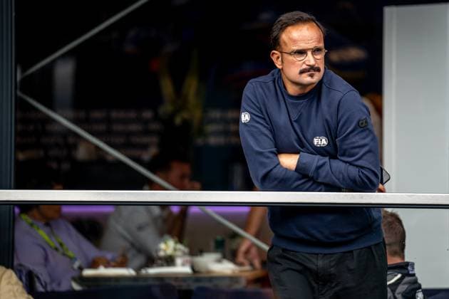 STAVELOT, BELGIUM: Vitantonio Liuzzi, former racing driver, at the 2025 Formula 1 Belgian Grand Prix at the Circuit de Spa-Francorchamps in Stavelot, Belgium.