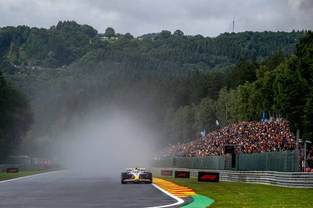 STAVELOT, BELGIUM: Liam Lawson, racing for the Racing Bulls team during the 2025 Formula 1 Belgian Grand Prix at the Circuit de Spa-Francorchamps in Stavelot, Belgium