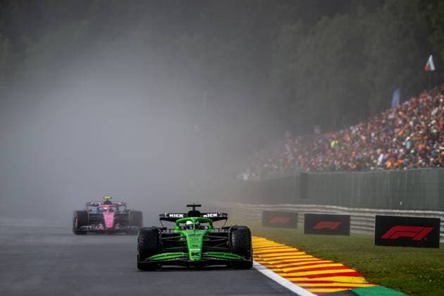 STAVELOT, BELGIUM: Nico Hulkenberg, racing for the Stake F1 Team team during the 2025 Formula 1 Belgian Grand Prix at the Circuit de Spa-Francorchamps in Stavelot, Belgium
