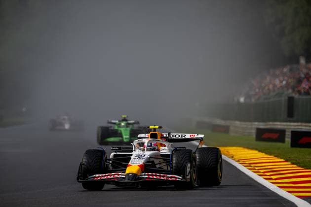 STAVELOT, BELGIUM: Liam Lawson, racing for the Racing Bulls team during the 2025 Formula 1 Belgian Grand Prix at the Circuit de Spa-Francorchamps in Stavelot, Belgium