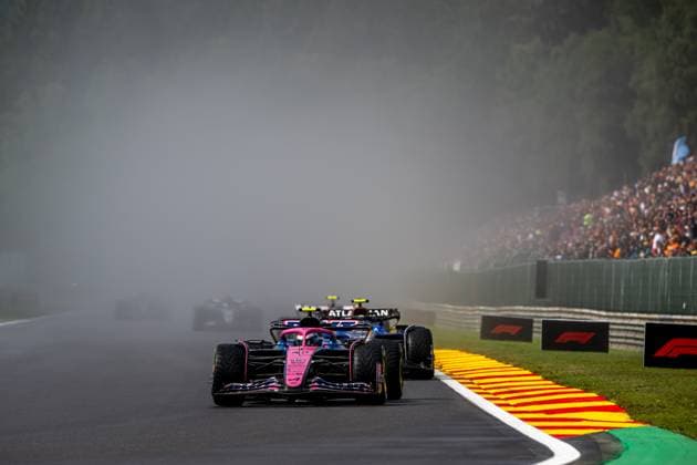 STAVELOT, BELGIUM: Franco Colapinto, racing for the Alpine team during the 2025 Formula 1 Belgian Grand Prix at the Circuit de Spa-Francorchamps in Stavelot, Belgium