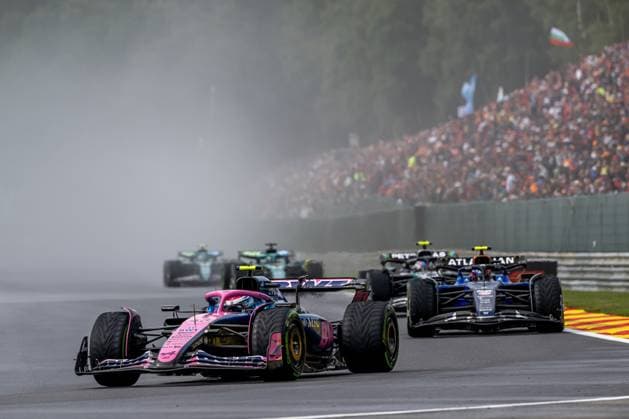STAVELOT, BELGIUM: Franco Colapinto, racing for the Alpine team during the 2025 Formula 1 Belgian Grand Prix at the Circuit de Spa-Francorchamps in Stavelot, Belgium
