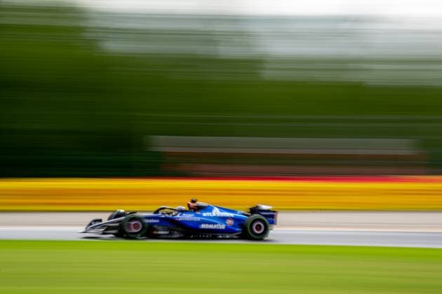 STAVELOT, BELGIUM: Alex Albon, racing for the Williams Racing team during the 2025 Formula 1 Belgian Grand Prix at the Circuit de Spa-Francorchamps in Stavelot, Belgium