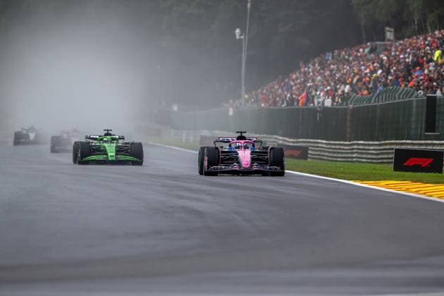 STAVELOT, BELGIUM: Pierre Gasly, racing for the Alpine team during the 2025 Formula 1 Belgian Grand Prix at the Circuit de Spa-Francorchamps in Stavelot, Belgium