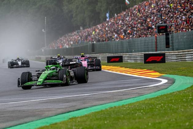 STAVELOT, BELGIUM: Nico Hulkenberg, racing for the Stake F1 Team team during the 2025 Formula 1 Belgian Grand Prix at the Circuit de Spa-Francorchamps in Stavelot, Belgium