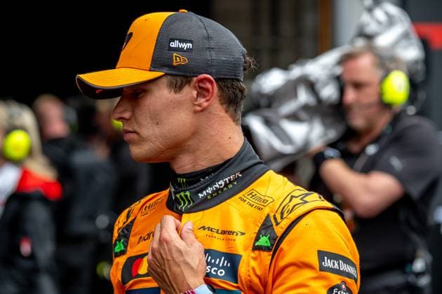 STAVELOT, BELGIUM: Lando Norris, racing for the McLaren F1 team during the 2025 Formula 1 Belgian Grand Prix at the Circuit de Spa-Francorchamps in Stavelot, Belgium