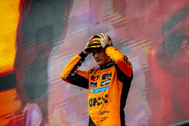 STAVELOT, BELGIUM: Oscar Piastri, racing for the McLaren F1 team during the 2025 Formula 1 Belgian Grand Prix at the Circuit de Spa-Francorchamps in Stavelot, Belgium