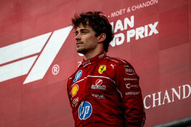 STAVELOT, BELGIUM: Charles Leclerc, racing for the Ferrari team during the 2025 Formula 1 Belgian Grand Prix at the Circuit de Spa-Francorchamps in Stavelot, Belgium