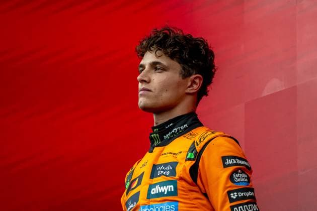 STAVELOT, BELGIUM: Lando Norris, racing for the McLaren F1 team during the 2025 Formula 1 Belgian Grand Prix at the Circuit de Spa-Francorchamps in Stavelot, Belgium