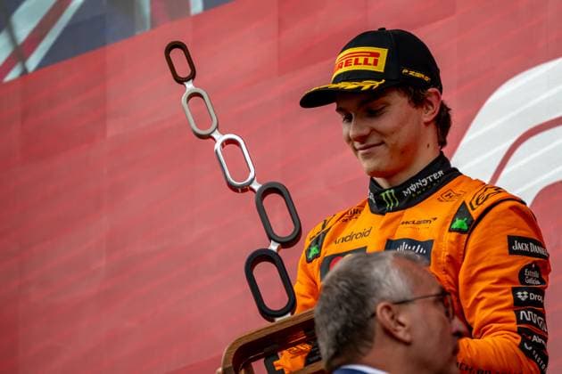 STAVELOT, BELGIUM: Oscar Piastri, racing for the McLaren F1 team during the 2025 Formula 1 Belgian Grand Prix at the Circuit de Spa-Francorchamps in Stavelot, Belgium