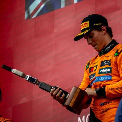 STAVELOT, BELGIUM: Oscar Piastri, racing for the McLaren F1 team during the 2025 Formula 1 Belgian Grand Prix at the Circuit de Spa-Francorchamps in Stavelot, Belgium