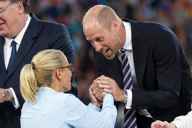 Sarina Wiegman England, Coach and William, Prince of Wales , UEFA Womens EURO 2025, European Womens Championship, European Championship Final , England vs Spain, 27 07 2025, St Jakob Park, Basel, Switzerland Basel St Jakob Park Canton Basel City Switzerland Copyright: xGrantxHubbsx