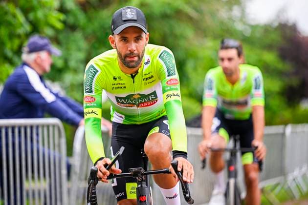 Tour de Wallonie 2025 Stage 3 ANTOING, BELGIUM - JULY 28 : Tizza Marco of Wagner Bazin WB before the start of the race during stage 3 of the 30th edition of Tour de Wallonie an UCI ProSeries 2.Pro cycling road race stage for Men Elite of 165.3 km with start in Estinnes and finish in Antoing on July 28, 2025 in Antoing, Belgium, 28 07 2025 ( Motordriver Pieter Van Herzele - Antoing Belgium  Copyright: xTomasxSiskx