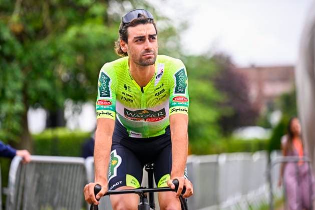 Tour de Wallonie 2025 Stage 3 ANTOING, BELGIUM - JULY 28 : Desal Ceriel (BEL) of Wagner Bazin WB before the start of the race during stage 3 of the 30th edition of Tour de Wallonie an UCI ProSeries 2.Pro cycling road race stage for Men Elite of 165.3 km with start in Estinnes and finish in Antoing on July 28, 2025 in Antoing, Belgium, 28 07 2025 ( Motordriver Pieter Van Herzele - Antoing Belgium  Copyright: xTomasxSiskx