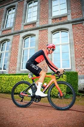 Tour de Wallonie 2025 Stage 3 ANTOING, BELGIUM - JULY 28 :Swift Ben of INEOS Grenadiers before the start of the race during stage 3 of the 30th edition of Tour de Wallonie an UCI ProSeries 2.Pro cycling road race stage for Men Elite of 165.3 km with start in Estinnes and finish in Antoing on July 28, 2025 in Antoing, Belgium, 28 07 2025 ( Motordriver Pieter Van Herzele - Antoing Belgium  Copyright: xTomasxSiskx
