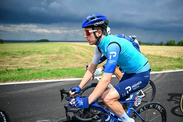 Tour de Wallonie 2025 Stage 3 ANTOING, BELGIUM - JULY 28 : Schultz Nick of Israel - Premier Tech in action during stage 3 of the 30th edition of Tour de Wallonie an UCI ProSeries 2.Pro cycling road race stage for Men Elite of 165.3 km with start in Estinnes and finish in Antoing on July 28, 2025 in Antoing, Belgium, 28 07 2025 ( Motordriver Pieter Van Herzele - Antoing Belgium  Copyright: xTomasxSiskx