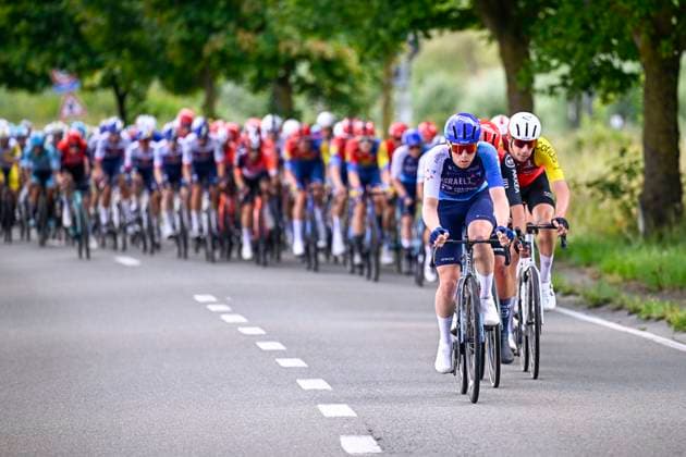 Tour de Wallonie 2025 Stage 3 ANTOING, BELGIUM - JULY 28 : Van Tricht Floris of Israel - Premier Tech leading the peloton during stage 3 of the 30th edition of Tour de Wallonie an UCI ProSeries 2.Pro cycling road race stage for Men Elite of 165.3 km with start in Estinnes and finish in Antoing on July 28, 2025 in Antoing, Belgium, 28 07 2025 ( Motordriver Pieter Van Herzele - Antoing Belgium  Copyright: xTomasxSiskx