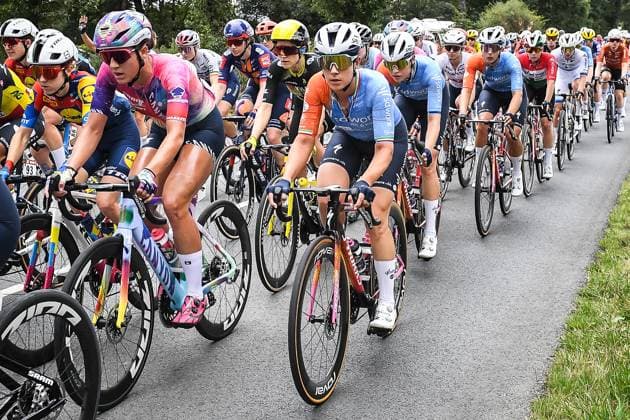 July 28, 2025, Bain-De-Bretagne, France, France: Anna VAN DER BREGGEN (Netherlands) of Team SD WORX - PROTIME during the Tour de France 2025 Femmes, Cycling race Stage 3, Le Gacilly to Angers (163,5 Km) on July 28, 2022 in Bain-de-Bretagne, France. Bain-De-Bretagne France - ZUMAm308 20250728_zsp_m308_007 Copyright: xMatthieuxMirvillex
