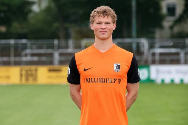 Team presentation Chemie Leipzig Regionalliga goalkeeper Luca Böggemann Boeggemann 22, Chemie , BSG Chemie Leipzig Regionalliga Nordost, Porträttermin 2025 2026 , Leipzig, 26 07 2025, Alfred Kunze Sportpark, Fußball , For editorial use only Only editorial use
