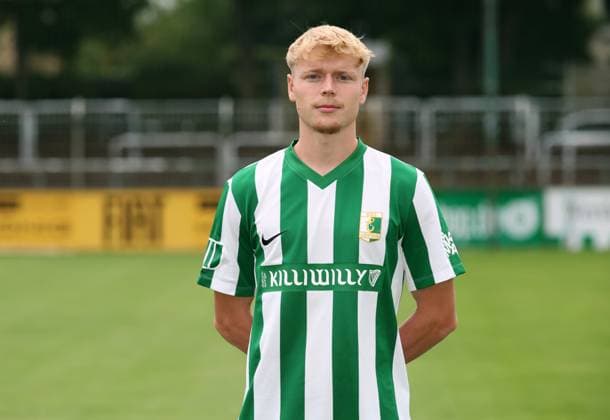 Team presentation Chemie Leipzig Regionalliga Lukas Griebsch 17, Chemie , BSG Chemie Leipzig Regionalliga Nordost, Porträttermin 2025 2026 , Leipzig, 26 07 2025, Alfred Kunze Sportpark, Fußball , For editorial use only Only editorial use
