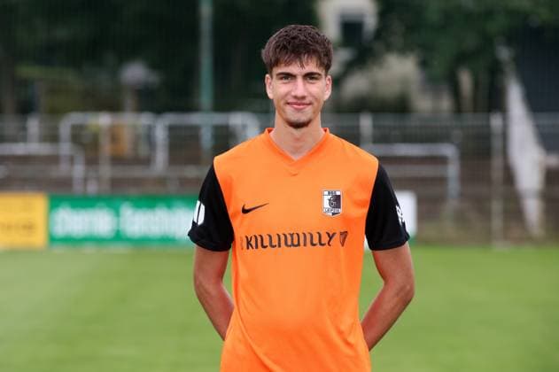 Team presentation Chemie Leipzig Regionalliga goalkeeper Tom Eisfeld 12, Chemie , BSG Chemie Leipzig Regionalliga Nordost, Porträttermin 2025 2026 , Leipzig, 26 07 2025, Alfred Kunze Sportpark, Fußball , For editorial use only Only editorial use