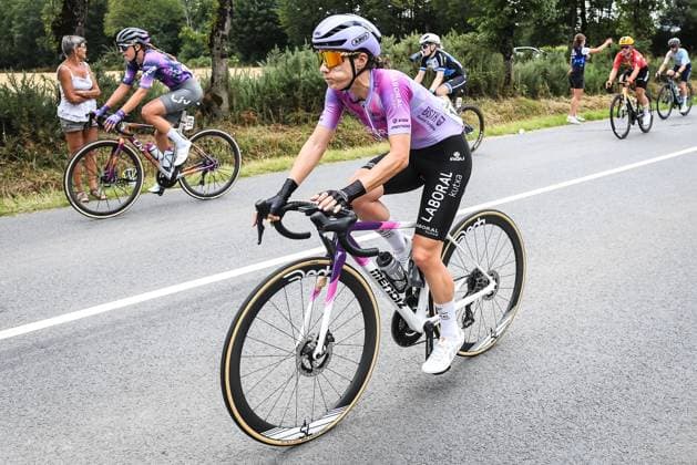 July 28, 2025, Bain-De-Bretagne, France, France: Ane SANTESTEBAN (Spain) of Team LABORAL KUTXA - FUNDACION EUSKADI during the Tour de France 2025 Femmes, Cycling race Stage 3, Le Gacilly to Angers (163,5 Km) on July 28, 2022 in Bain-de-Bretagne, France. Bain-De-Bretagne France - ZUMAm308 20250728_zsp_m308_018 Copyright: xMatthieuxMirvillex
