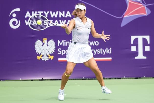 WTA, Tennis Damen 125 - T-Mobile Polish Open 2025 Mai Hontama during WTA 125 tennis tournament, T-Mobile Polish Open 2025 in Warsaw, Poland on July 28, 2025. Warsaw Poland  Copyright: xFotoxOlimpikx originalFilename:jastrzebowski-wta125tm250728_npktV.jpg
