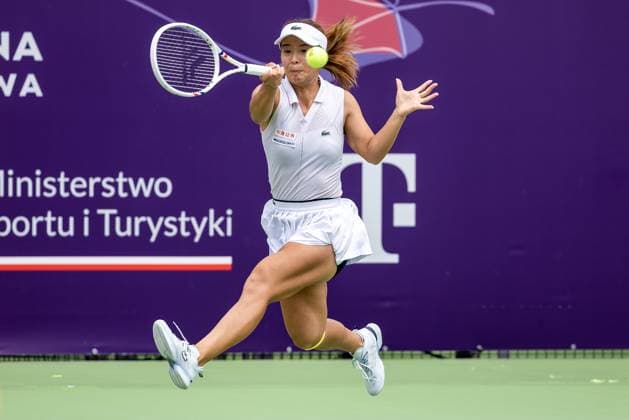 WTA, Tennis Damen 125 - T-Mobile Polish Open 2025 Mai Hontama during WTA 125 tennis tournament, T-Mobile Polish Open 2025 in Warsaw, Poland on July 28, 2025. Warsaw Poland  Copyright: xFotoxOlimpikx originalFilename:jastrzebowski-wta125tm250728_nplYd.jpg