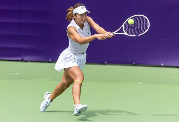 WTA, Tennis Damen 125 - T-Mobile Polish Open 2025 Mai Hontama during WTA 125 tennis tournament, T-Mobile Polish Open 2025 in Warsaw, Poland on July 28, 2025. Warsaw Poland  Copyright: xFotoxOlimpikx originalFilename:jastrzebowski-wta125tm250728_nptvP.jpg
