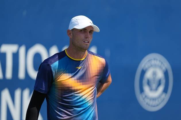 ATP, Tennis Herren Masters 1000 National Bank Open Toronto Presented by Rogers 2025 - Day3 Christopher O Connell of Australia looks on against Chun-Hsin Tseng of Taipei during the Men s Singles first round match on day 3 of the ATP Masters 1000 National Bank Open at Sobeys Stadium. on July 28, 2025 in Toronto, Canada. (Photo by Leonardo Ramirez Eyepix Group) Copyright: xLeonardoxRamirez xEyepixxGroupx LR-28072025-07270