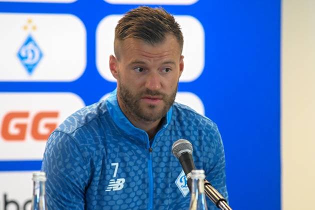 2025.07.28 Lublin Pilka nozna Liga Mistrzow UEFA sezon 2025 2026 Konferencja prasowa przed meczem Dinamo Kijow - Hamrun Spartans N z Andriy Yarmolenko Foto Wojciech Szubartowski PressFocus 2025.07.28 Lublin Football UEFA Champions League season 2025 2026 press conference, PK, Pressekonferenz before match Dinamo Kyiv - Hamrun Spartans Andriy Yarmolenko Credit: Wojciech Szubartowski PressFocus NEWSPIX.PL --- newspix.pl 