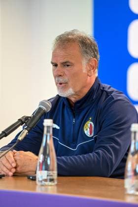 2025.07.28 Lublin Pilka nozna Liga Mistrzow UEFA sezon 2025 2026 Konferencja prasowa przed meczem Dinamo Kijow - Hamrun Spartans N z Giacomo Modica Foto Wojciech Szubartowski PressFocus 2025.07.28 Lublin Football UEFA Champions League season 2025 2026 press conference, PK, Pressekonferenz before match Dinamo Kyiv - Hamrun Spartans Giacomo Modica Credit: Wojciech Szubartowski PressFocus NEWSPIX.PL --- newspix.pl 