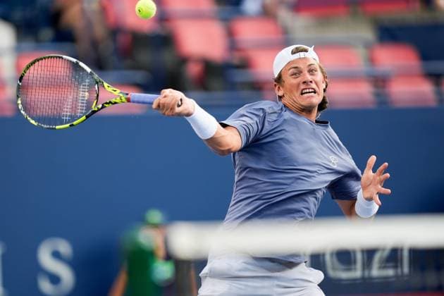 National Bank Open 2025 - Day 3 TORONTO, CANADA - JULY 28 : Liam Draxl of Canada in action against Pablo Carreno Busta of Spain on day three of the 2025 National Bank Open at Sobeys Stadium in Toronto, Ontario, Canada on July 28, 2025. Mert Alper Dervis Anadolu Ontario Canada. Editorial use only. Please get in touch for any other usage.  Copyright: x2025xAnadoluxMertxAlperxDervisx