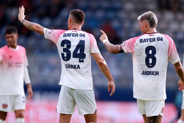 XHAKA Granit Team Bayer 04 Leverkusen with ANDRICH Robert Bundesliga Season 2025 2026 Test match VfL Bochum Bayer 04 Leverkusen on 27 07 2025 in Bochum Copyright: xLacixPerenyix