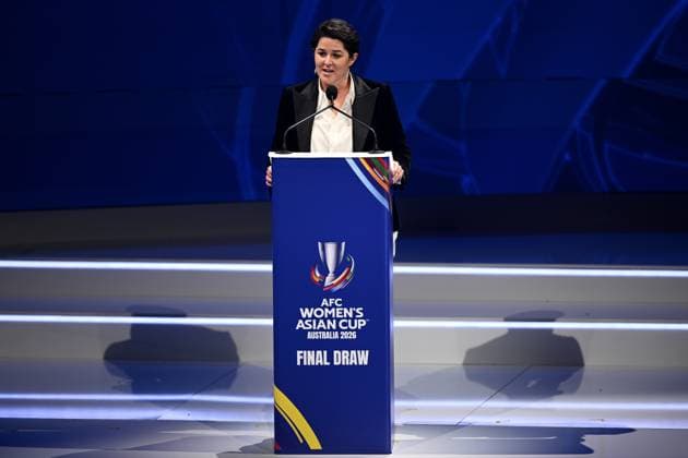 WOMEN S ASIAN CUP DRAW 2026, Local Organising Committee, Chief Operating Officer Sarah Walsh speaks during the 2026 AFC Women™s Asian Cup Final Draw, in Sydney, Tuesday, July 29, 2025. ( NO ARCHIVING Sydney NSW AUSTRALIA  Copyright: xDANxHIMBRECHTSx 20250729134532544544