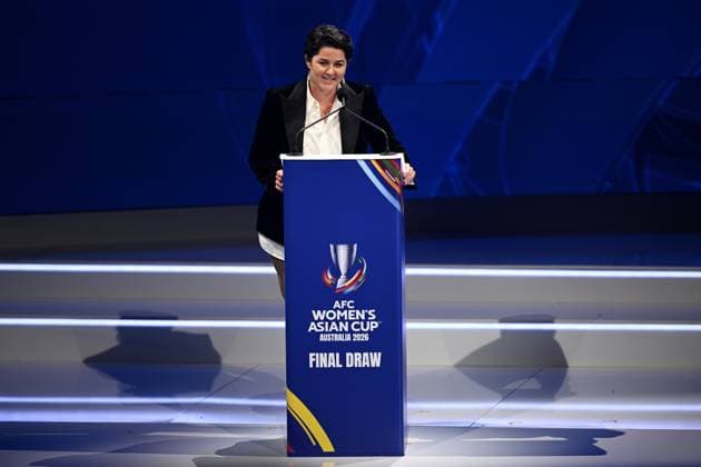 WOMEN S ASIAN CUP DRAW 2026, Local Organising Committee, Chief Operating Officer Sarah Walsh speaks during the 2026 AFC Women™s Asian Cup Final Draw, in Sydney, Tuesday, July 29, 2025. ( NO ARCHIVING Sydney NSW AUSTRALIA  Copyright: xDANxHIMBRECHTSx 20250729162801297510