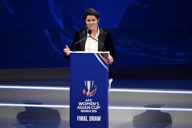 WOMEN S ASIAN CUP DRAW 2026, Local Organising Committee, Chief Operating Officer Sarah Walsh speaks during the 2026 AFC Women™s Asian Cup Final Draw, in Sydney, Tuesday, July 29, 2025. ( NO ARCHIVING Sydney NSW AUSTRALIA  Copyright: xDANxHIMBRECHTSx 20250729191838939017