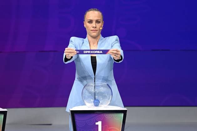 WOMEN S ASIAN CUP DRAW 2026, Draw Assistant Tameka Yallop draws DPR Korea in Group B during the 2026 AFC Women™s Asian Cup Final Draw, in Sydney, Tuesday, July 29, 2025. ( NO ARCHIVING Sydney NSW AUSTRALIA  Copyright: xDANxHIMBRECHTSx 20250729195426747378
