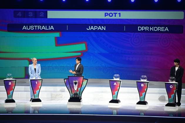Football, Women, Asian Championships 2026, Draw in Sydney