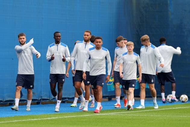 Rangers captain James Tavernier, Nicolas Raskin, Mohamed Diomande, Cyriel Dessers and Lyall Cameron walk out for training ahead of tomorrow s Champions League second leg qualifying match against Panathinaikos. Rangers Training - The Rangers Training Centre, Glasgow, Lanarkshire, Scotland, UK - 29 Jul 2025Glasgow The Rangers Training Centre Lanarkshire United Kingdom  Copyright: xO Rourke RangersxFC Shutterstockx 15419009k