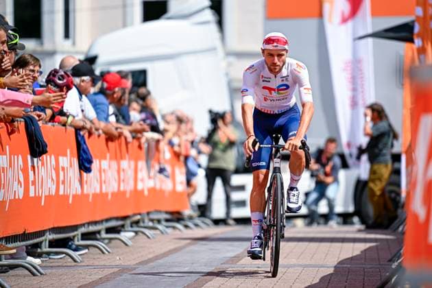 Tour de Wallonie 2025 Stage 4 SERAING, BELGIUM - JULY 29 : Dujardin Sandy of Team TotalEnergies before the start of the race during stage 4 of the 30th edition of Tour de Wallonie an UCI ProSeries 2.Pro cycling road race stage for Men Elite of 163.3 km with start in Welkenraedt and finish in Seraing on July 29, 2025 in Seraing, Belgium, 29 07 2025 ( Motordriver Louis Bidlot - Seraing Belgium  Copyright: xTomasxSiskx