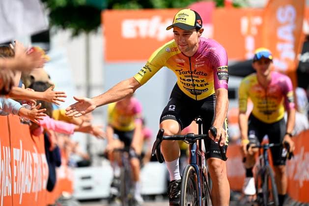 Tour de Wallonie 2025 Stage 4 SERAING, BELGIUM - JULY 29 : Teugels Lennert of Tarteletto - Isorex before the start of the race during stage 4 of the 30th edition of Tour de Wallonie an UCI ProSeries 2.Pro cycling road race stage for Men Elite of 163.3 km with start in Welkenraedt and finish in Seraing on July 29, 2025 in Seraing, Belgium, 29 07 2025 ( Motordriver Louis Bidlot - Seraing Belgium  Copyright: xTomasxSiskx