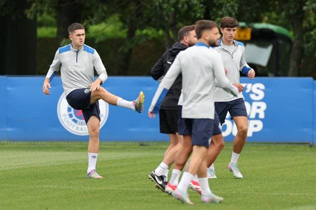 Football, CL Quali, Glasgow Rangers training
