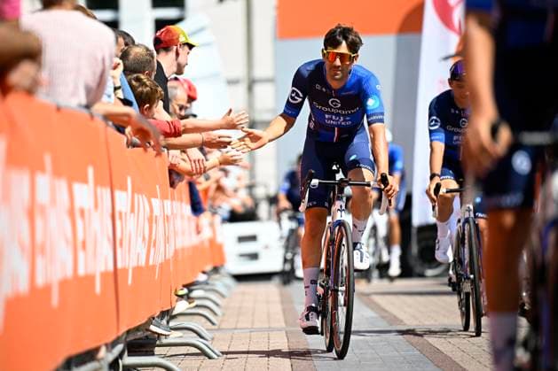 Tour de Wallonie 2025 Stage 4 SERAING, BELGIUM - JULY 29 : Le Gac Olivier of Groupama FDJ before the start of the race during stage 4 of the 30th edition of Tour de Wallonie an UCI ProSeries 2.Pro cycling road race stage for Men Elite of 163.3 km with start in Welkenraedt and finish in Seraing on July 29, 2025 in Seraing, Belgium, 29 07 2025 ( Motordriver Louis Bidlot - Seraing Belgium  Copyright: xTomasxSiskx