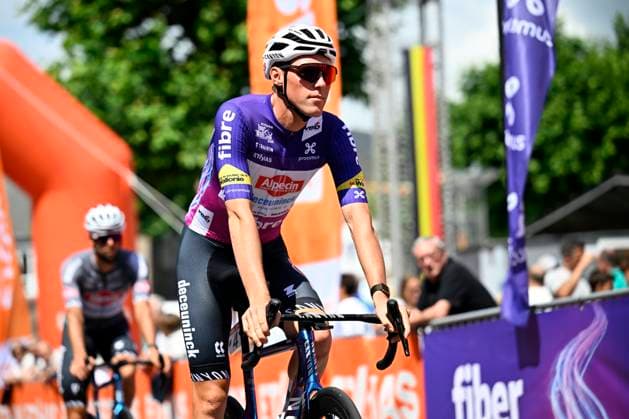 Tour de Wallonie 2025 Stage 4 SERAING, BELGIUM - JULY 29 : Kielich Timo (POL) of Alpecin-Deceuninck before the start of the race during stage 4 of the 30th edition of Tour de Wallonie an UCI ProSeries 2.Pro cycling road race stage for Men Elite of 163.3 km with start in Welkenraedt and finish in Seraing on July 29, 2025 in Seraing, Belgium, 29 07 2025 ( Motordriver Louis Bidlot - Seraing Belgium  Copyright: xTomasxSiskx